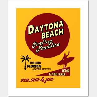 Daytona Beach Florida Surf Posters and Art